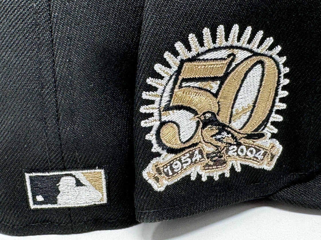 Baltimore Orioles 50th Anniversary Black 5950 New Era Fitted Hat