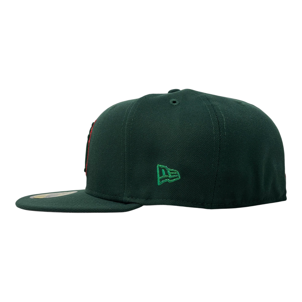 Los Angeles Dodgers 2025 World Champions "Up-Side Down Logo" Fitted Hat-Green