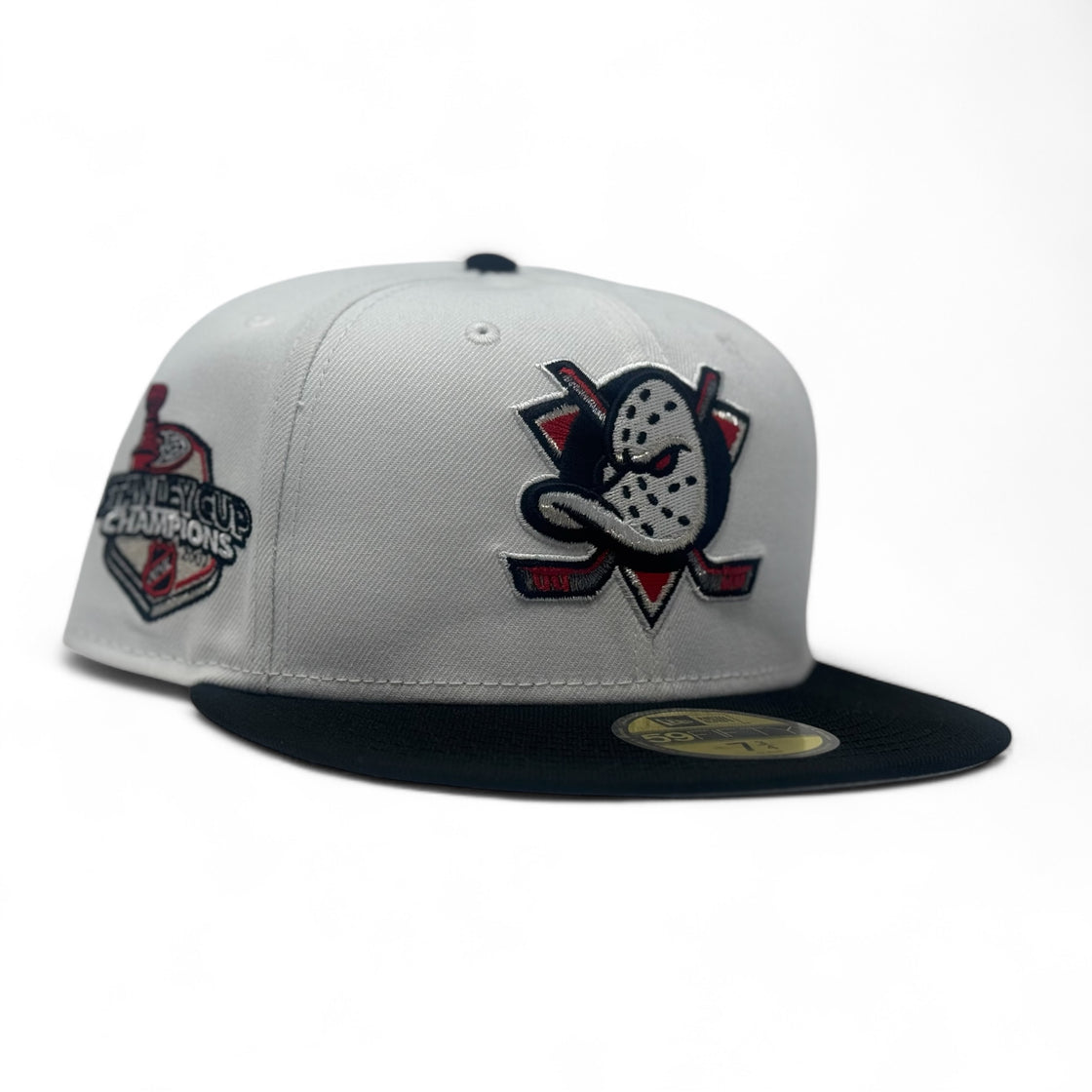 Anaheim Ducks Stanley Cup Champions Fitted Hats-White Black