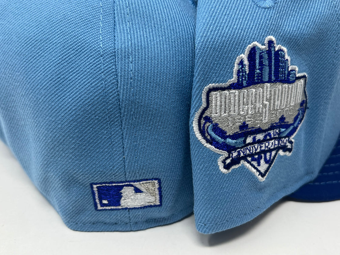 LOS ANGELES DODGERS 40TH ANNIVERSARY VISOR STITCH NEW ERA FITTED HAT