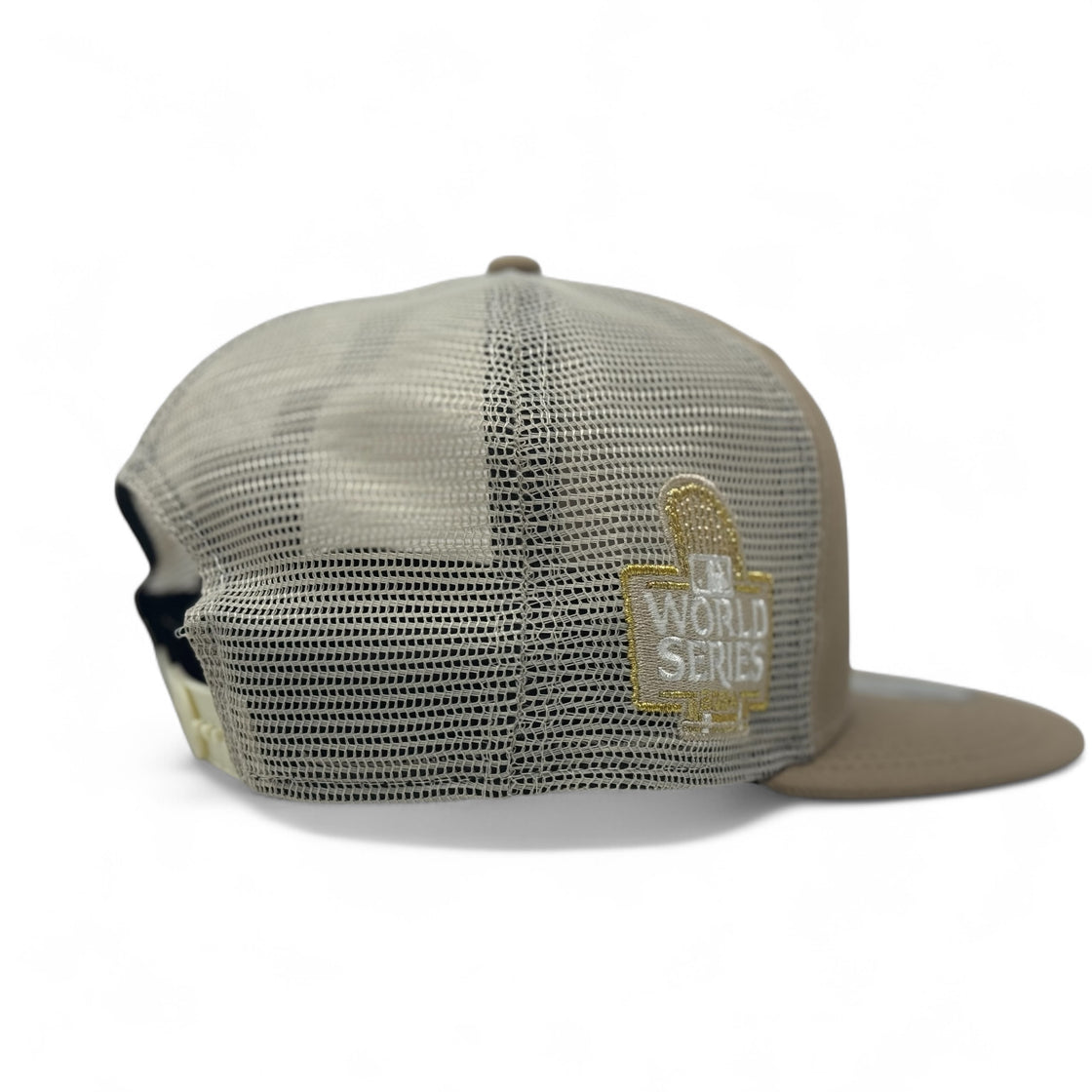 New York Yankees 2024 World Series Trucker Snapback-Wheat