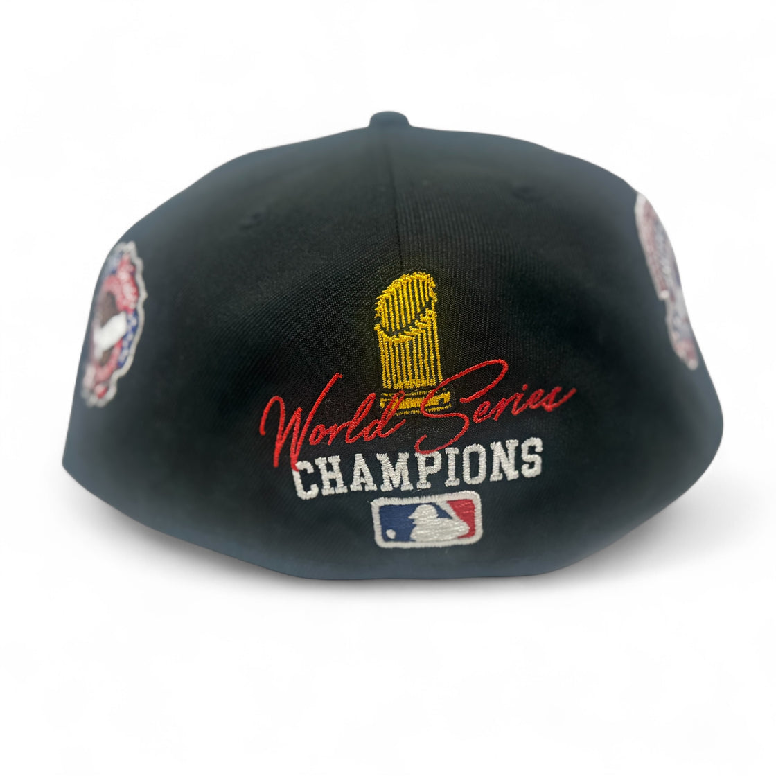 Chicago White Sox 3X Champions Multi Logo Fitted Hats-Black