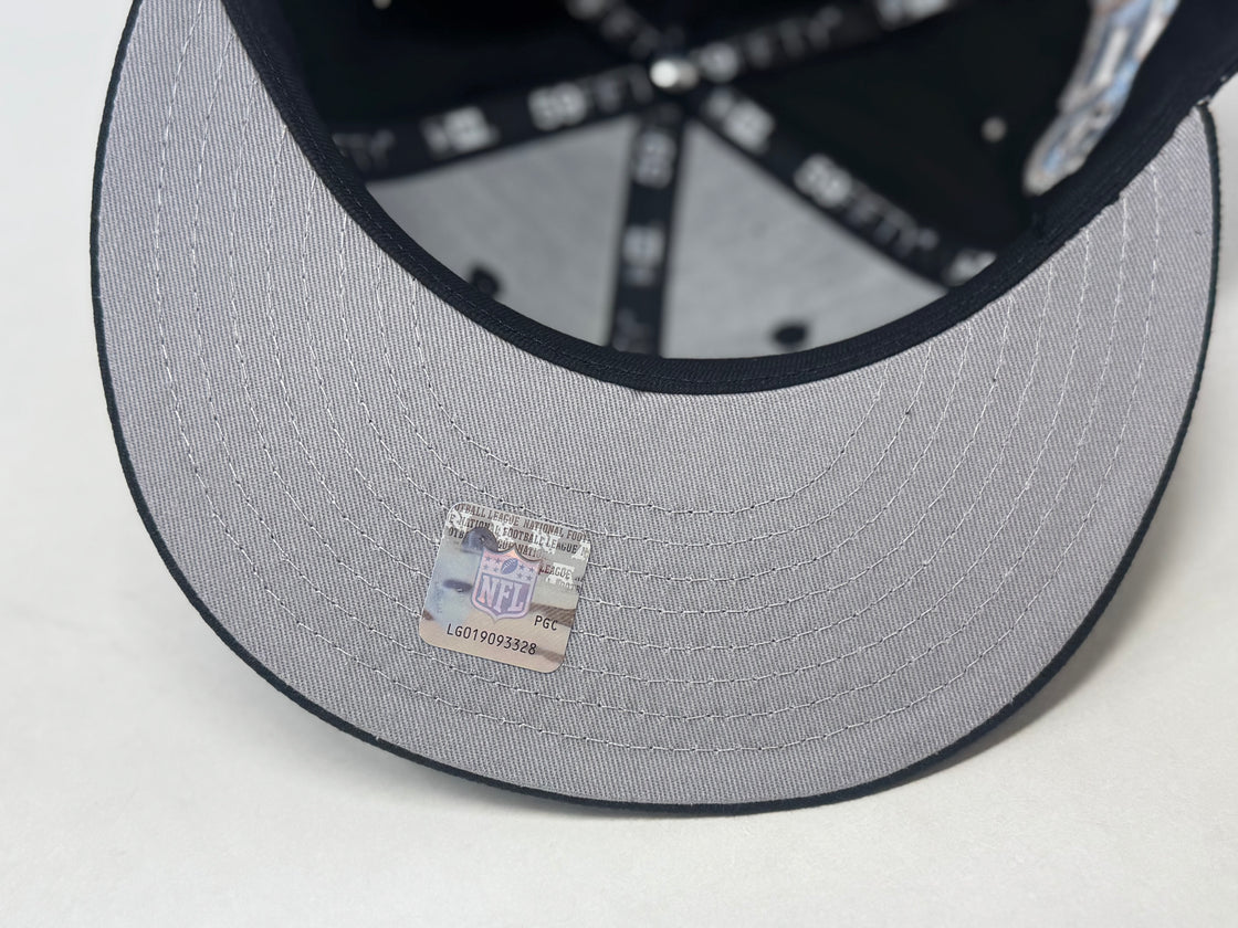 Buffalo Bills 50th Anniversary Black NFL New Era Fitted Hats