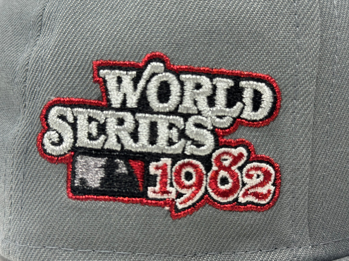 St. Louis Cardinals 1982 World Series Fitted Hats- Gray