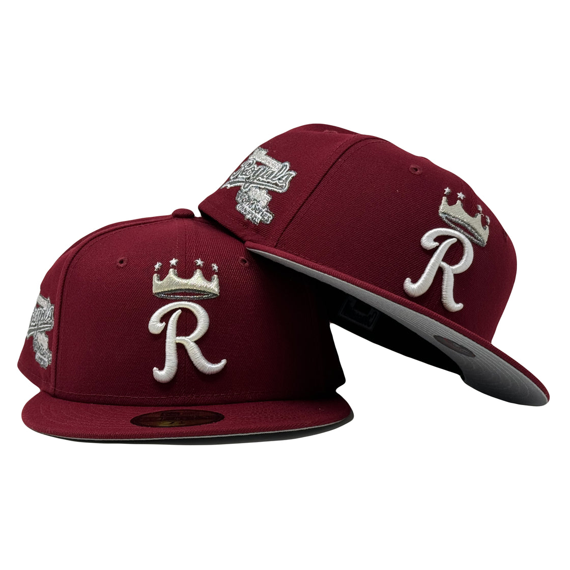 Kansas City Royals 1985 World Series Champions Burgundy 59Fifty New Era Fitted Hat