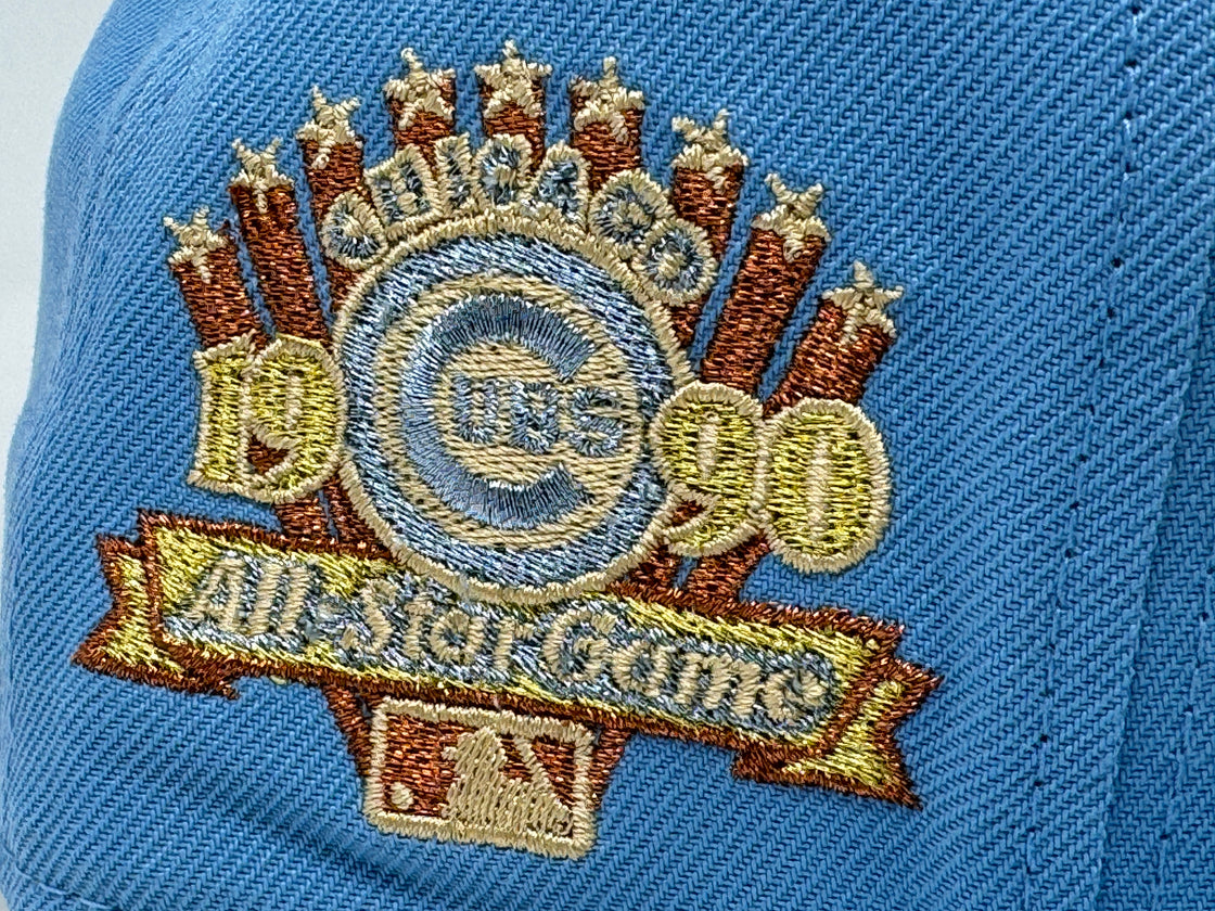 Chicago Cubs 1990 All Star Game Sky Blue 59Fifty New Era Fitted Hat