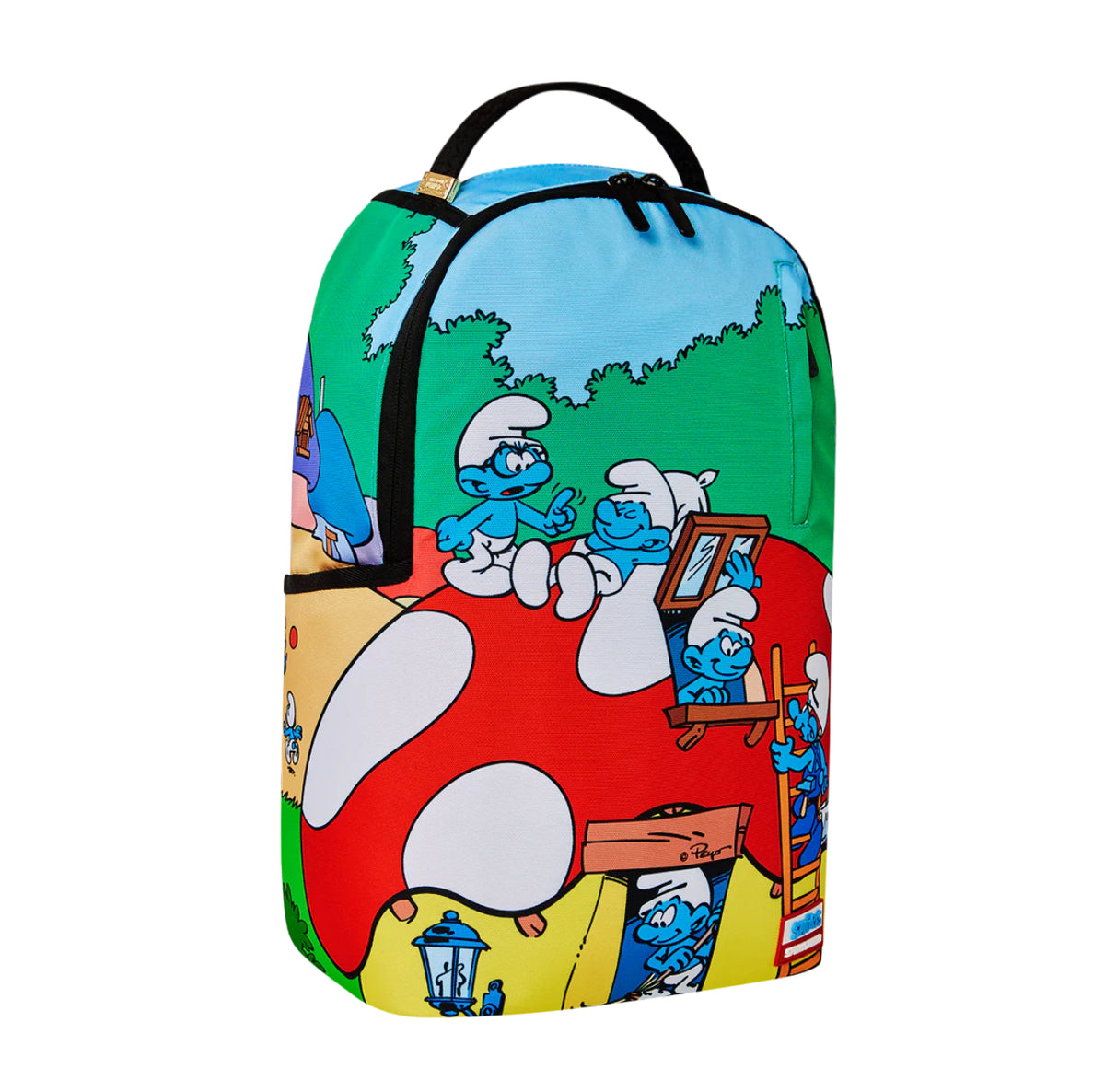 Sprayground X The Smurfs Mushroom Backpack Limited Edition – Sports 