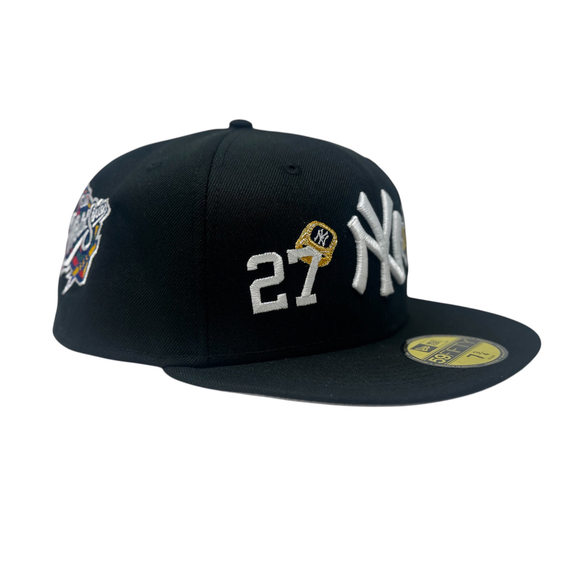 New York Yankees 27X Champions Multi Logo Fitted Hats-Black