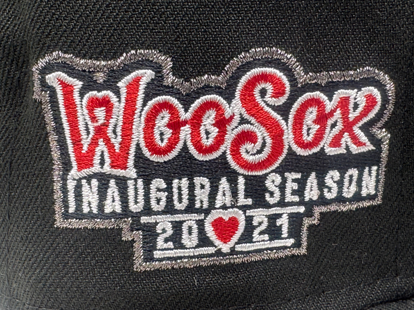Worcester WooSox 2021 Inaugural Season New Era Fitted Hat-Black