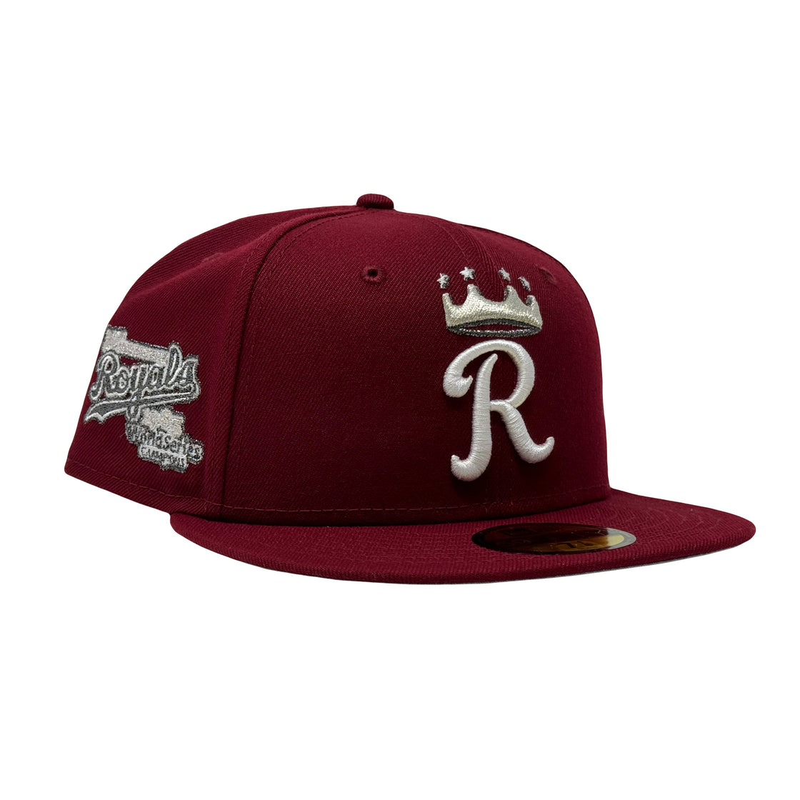 Kansas City Royals 1985 World Series Champions Burgundy 59Fifty New Era Fitted Hat