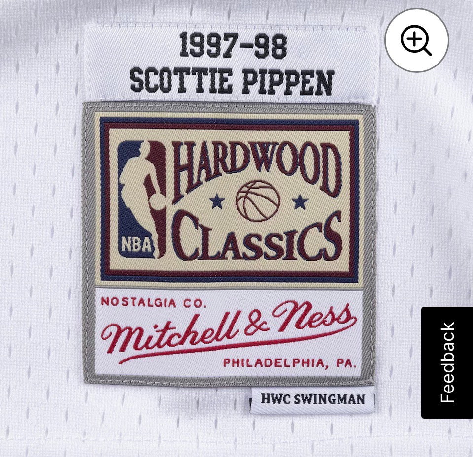 Scottie Pippen Chicago Bulls 1997-98 White Swingman Player Jersey