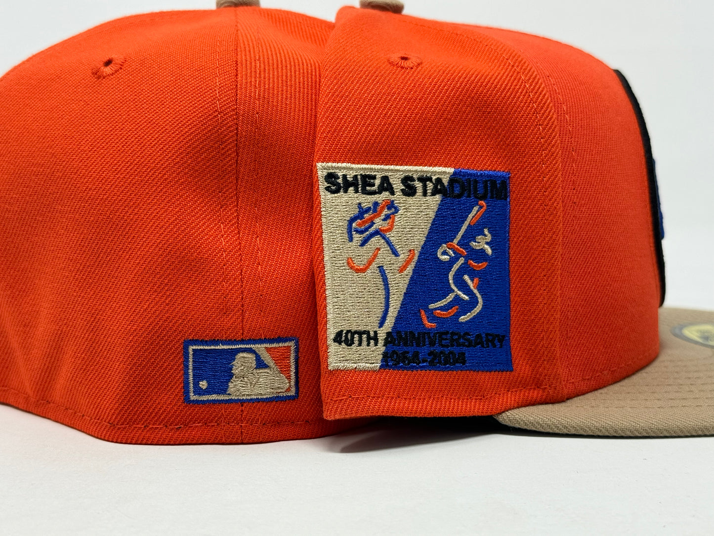 New York Mets Shea Stadium 40th Anniversary Orange Camel New Era Fitted Hat