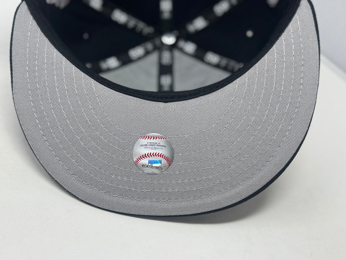 New York Yankees 27X Champions Multi Logo Navy Blue Fitted Hats