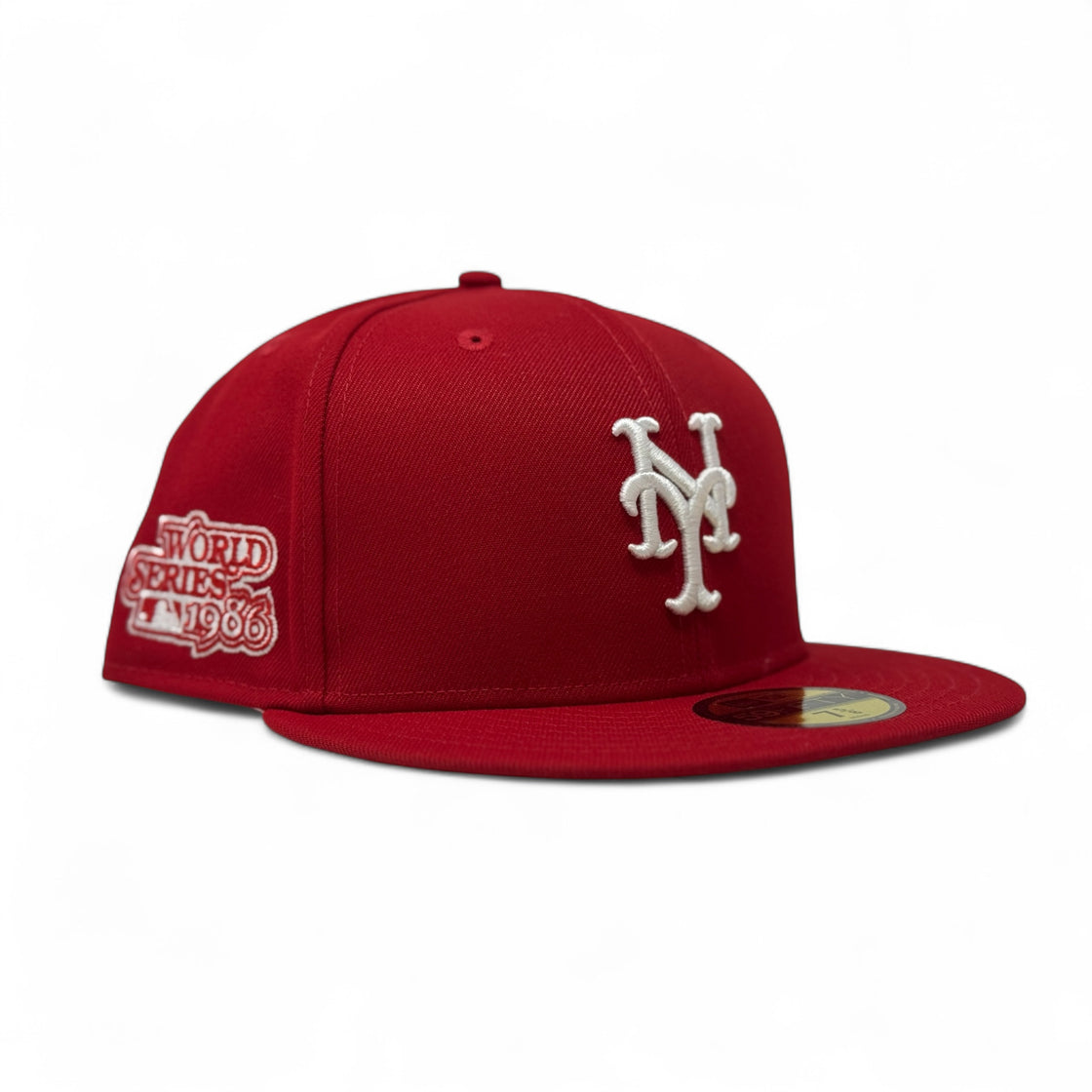 New York Mets 1986 World Series Fitted Hats- Red