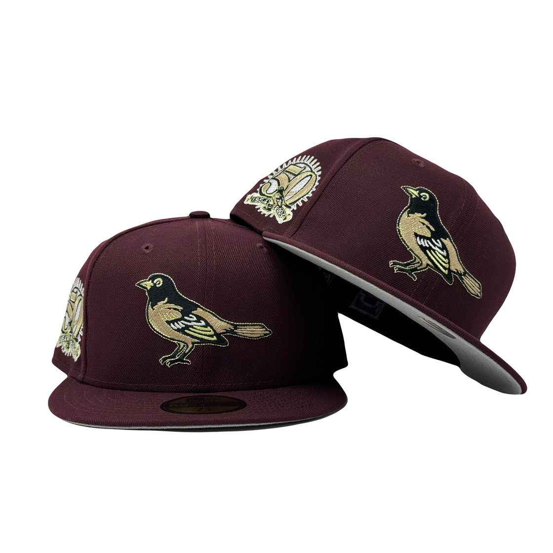 Baltimore Orioles 50th Anniversary Maroon 5950 New Era Fitted Hat
