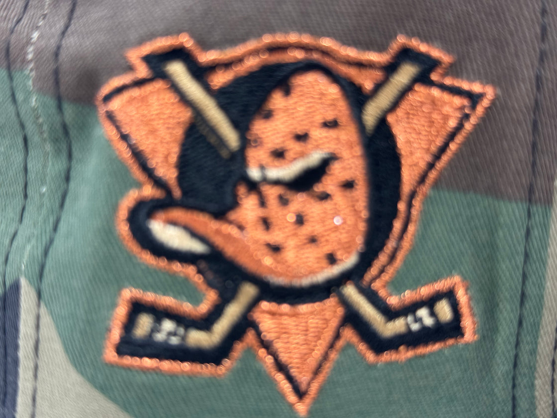 Anaheim Ducks Woodland Camouflage Fitted Hats