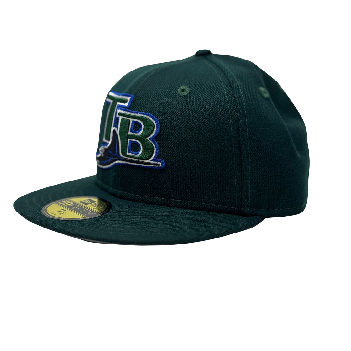 Tampa Bay Devil Rays Classic on Field Green Fitted Hat