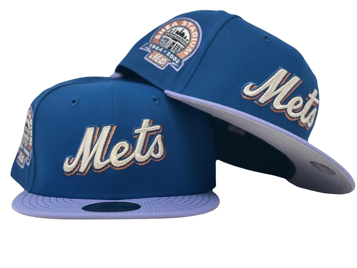NEW YORK METS SHEA STADIUM "STITCH VISOR" PACK NEW ERA FITTED HAT Sports World 165