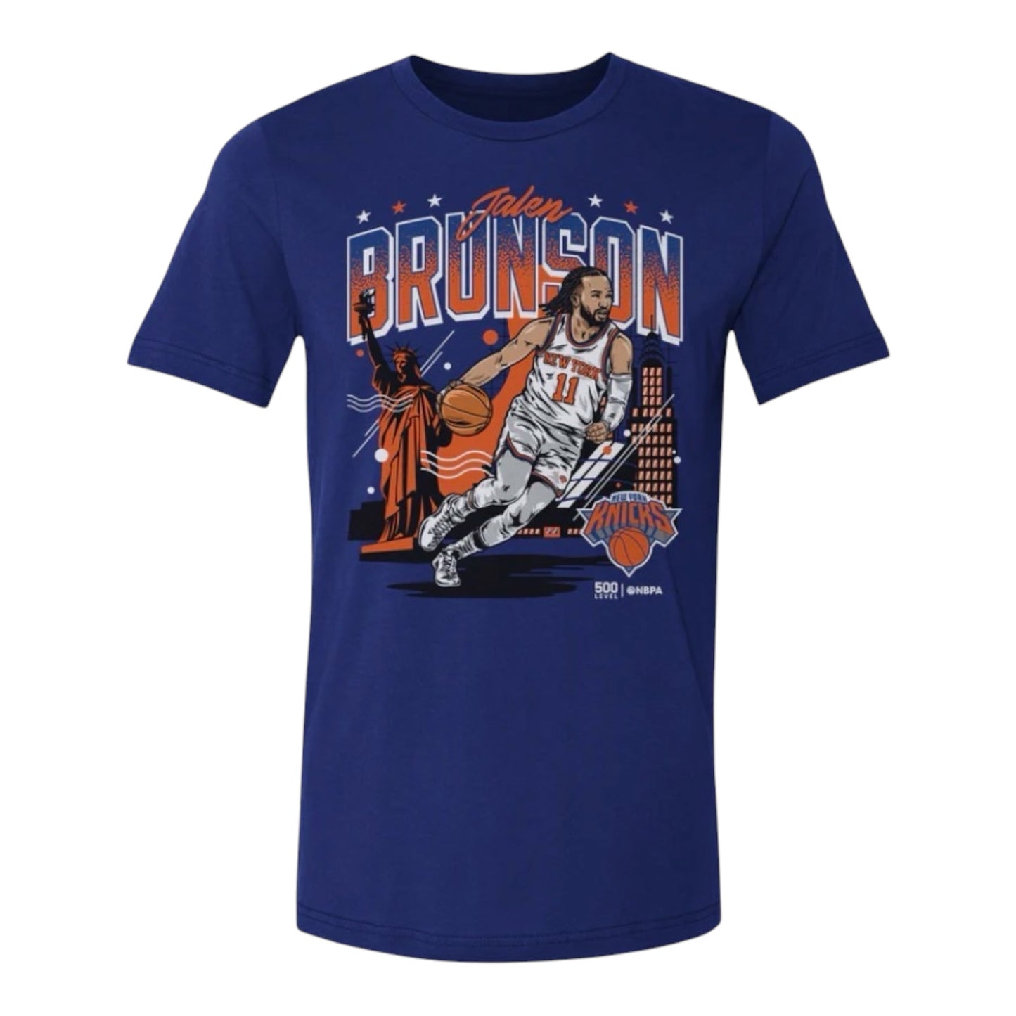 Jalen Brunson New York Knicks Skyline-Royal