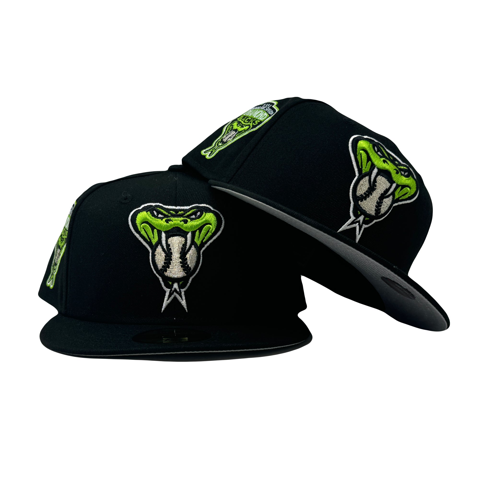 Arizona Diamondbacks 1998 Inaugural Season Black Lime Green Fitted