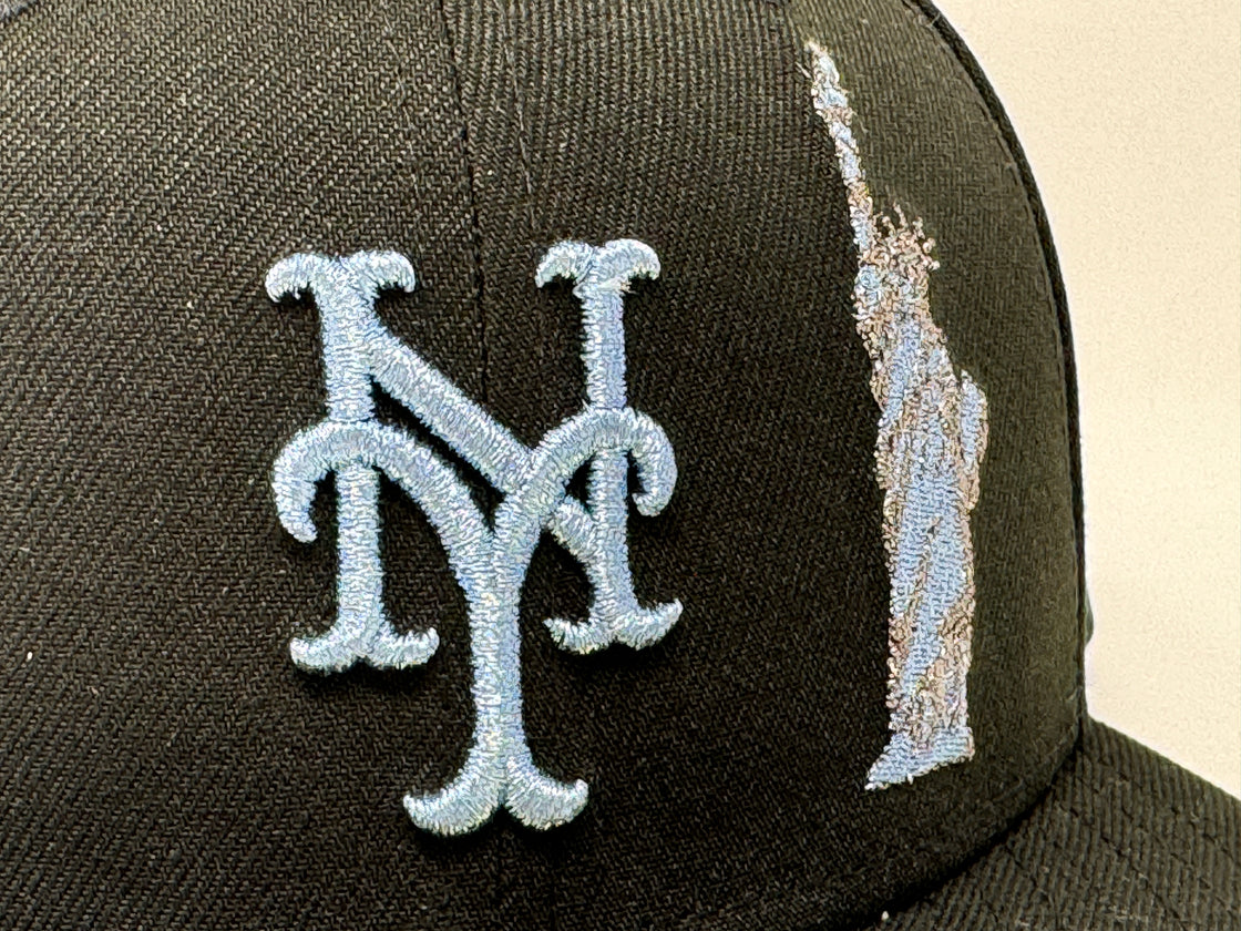 New York Mets 25th Anniversary Statue of Liberty Black 59Fifty New Era Fitted Hat