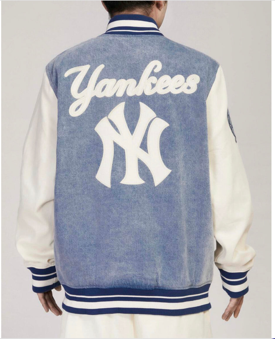 NY Yankees Varsity Blue Denim Pro Standard Jacket