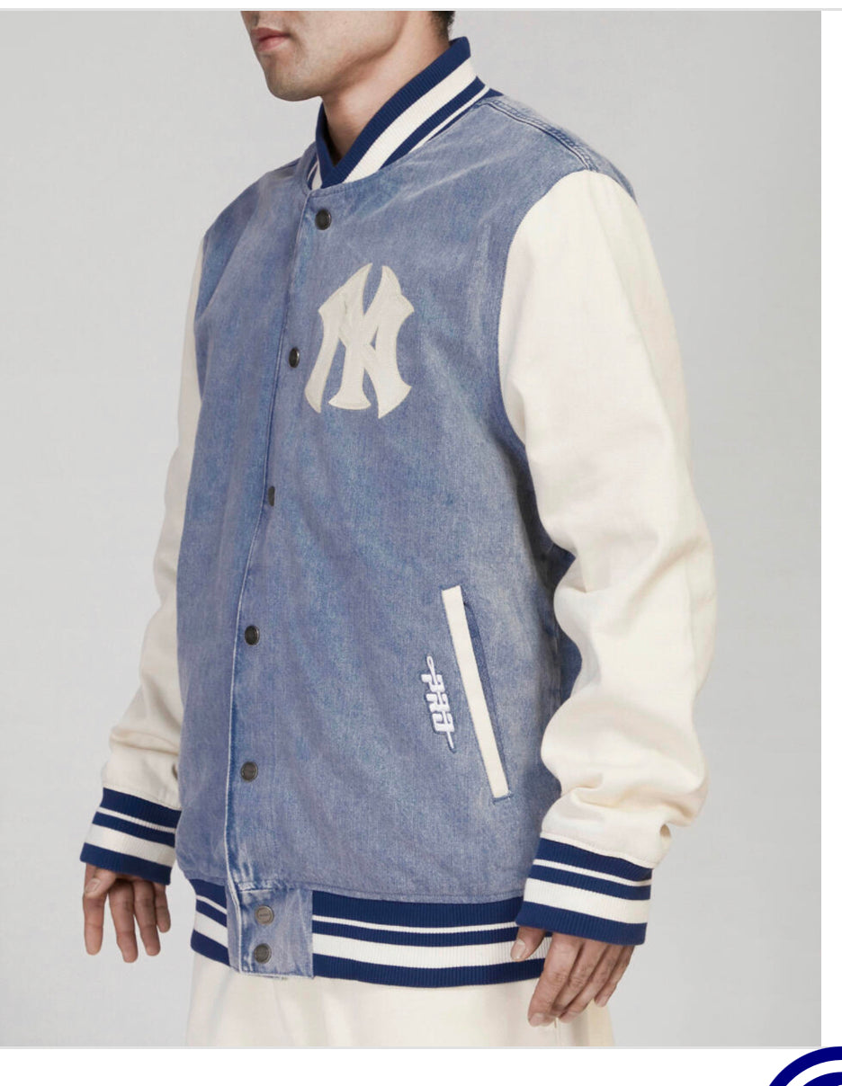 NY Yankees Varsity Blue Denim Pro Standard Jacket