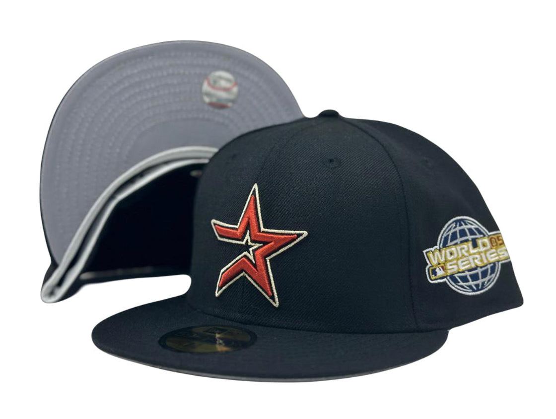 Houston Astros 2005 World Series Black Gray Brim New Era Fitted Hat