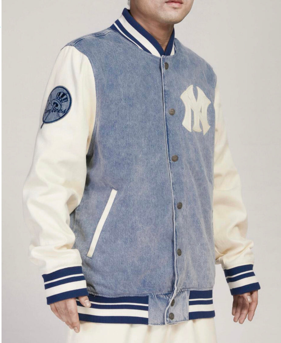 NY Yankees Varsity Blue Denim Pro Standard Jacket