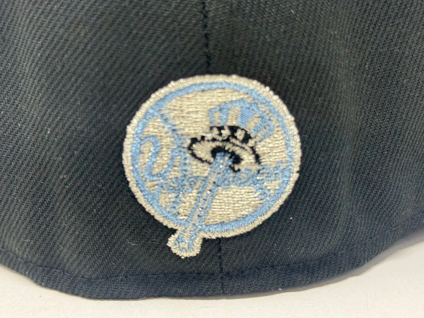 New York Yankees 75th anniversary Icy Brim Fitted Hat-Black