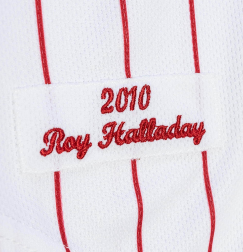  Mitchell & Ness Roy Halladay Philadelphia Phillies 2010 Batting  Practice Jersey (as1, Alpha, m, Regular, Regular) Navy : Sports & Outdoors