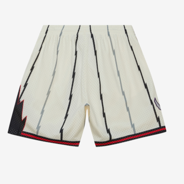 TORONTO RAPTORS MITCHELL AND NESS CREAM SWINGMAN SHORTS