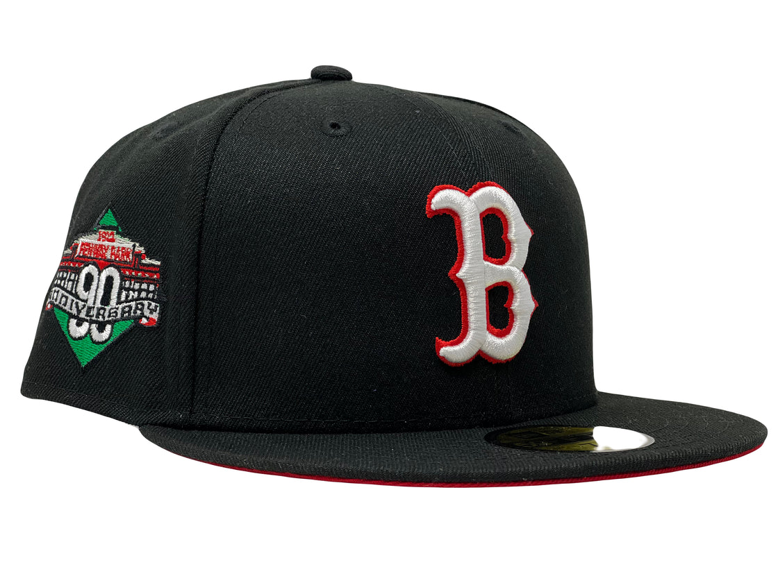 Boston Red Sox 90th Anniversary Fenway Park Red Brim 59Fifty New Era Fitted Hat