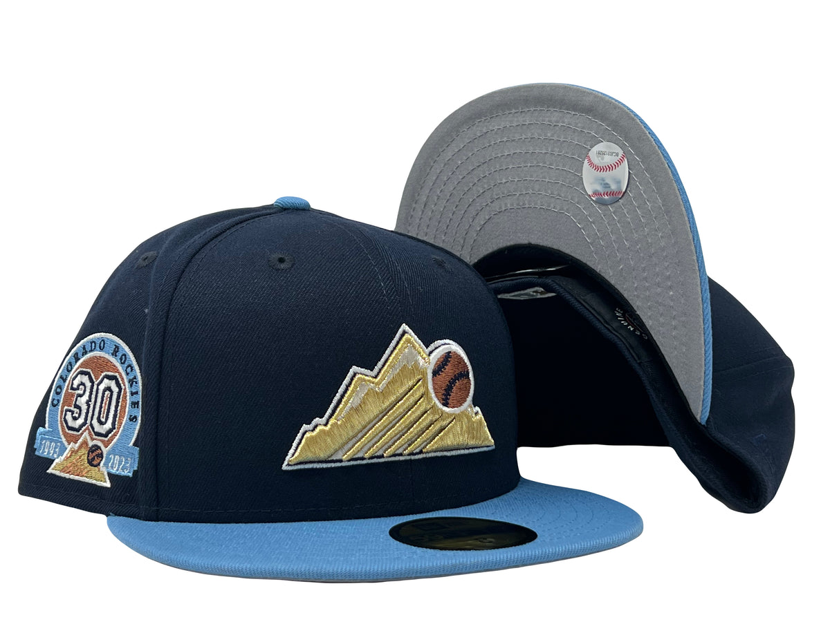 Colorado Rockies 30th Anniversary Gray Brim New Era Fitted Hat