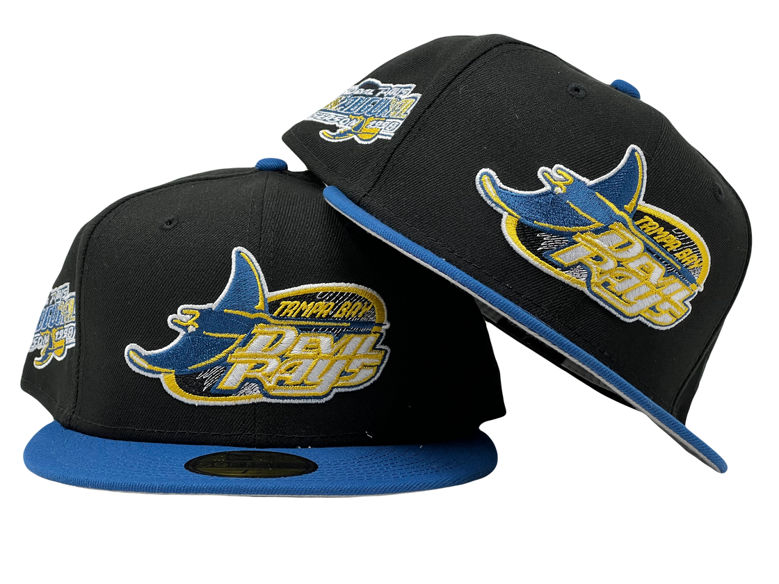 Tampa Bay Rays Devils Gray Brim New Era Fitted Hat To Match Air Jordan 3 Wizards
