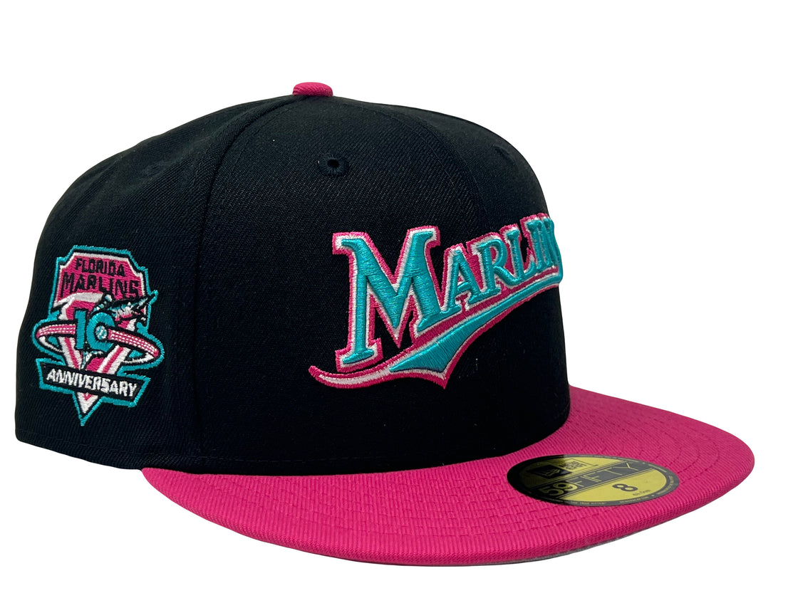 Florida Marilins 10TH Anniversary Miami Vice Colrways New Era Fitted Hat