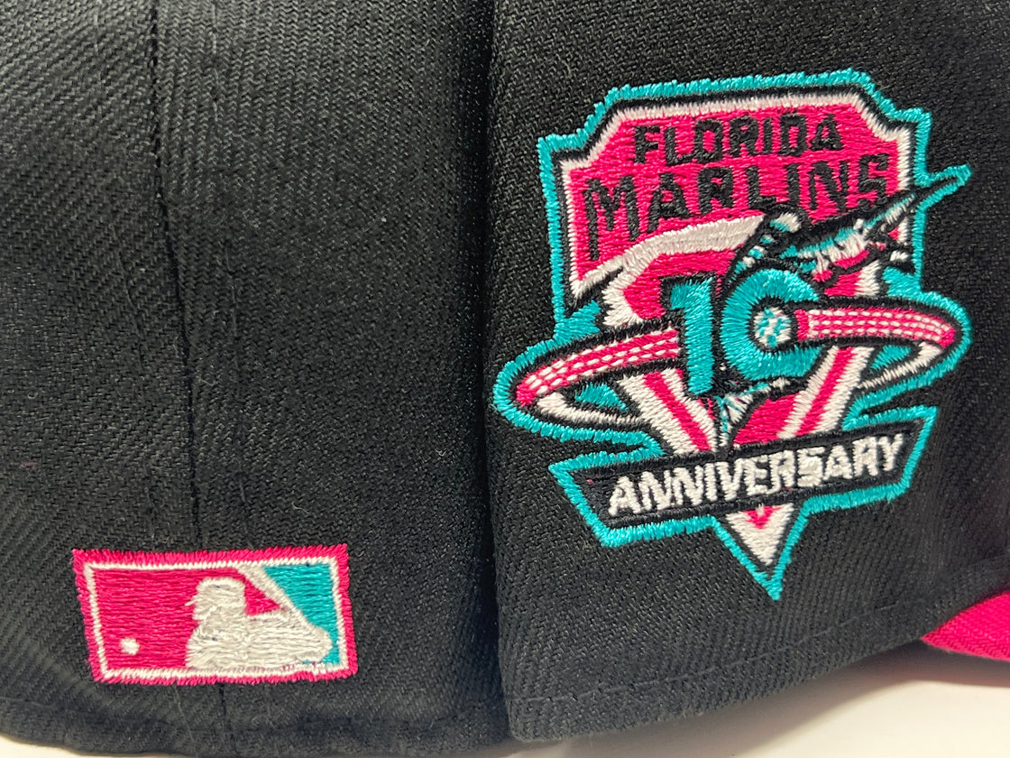 Florida Marilins 10TH Anniversary Miami Vice Colrways New Era Fitted Hat