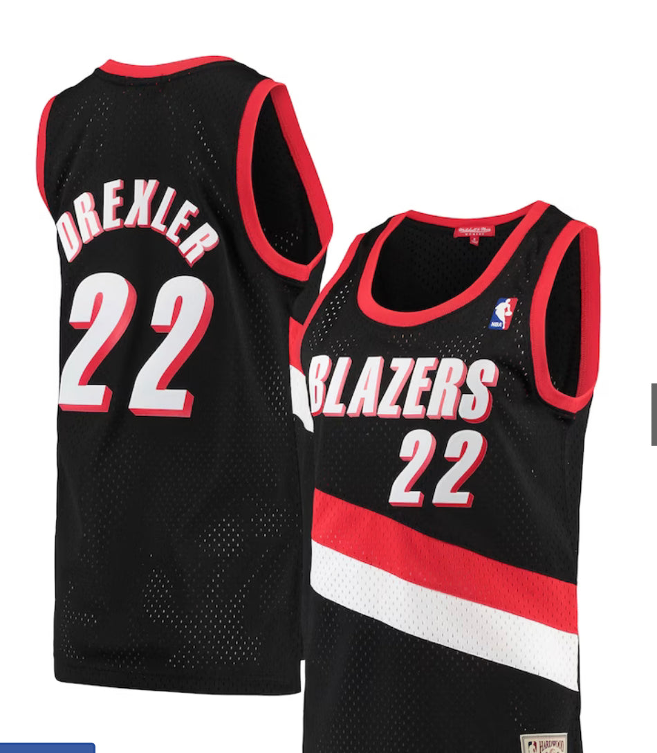 Portland Trail Blazers 1991-92 Clyde Drexler Mitchell and Ness Swingman Jersey