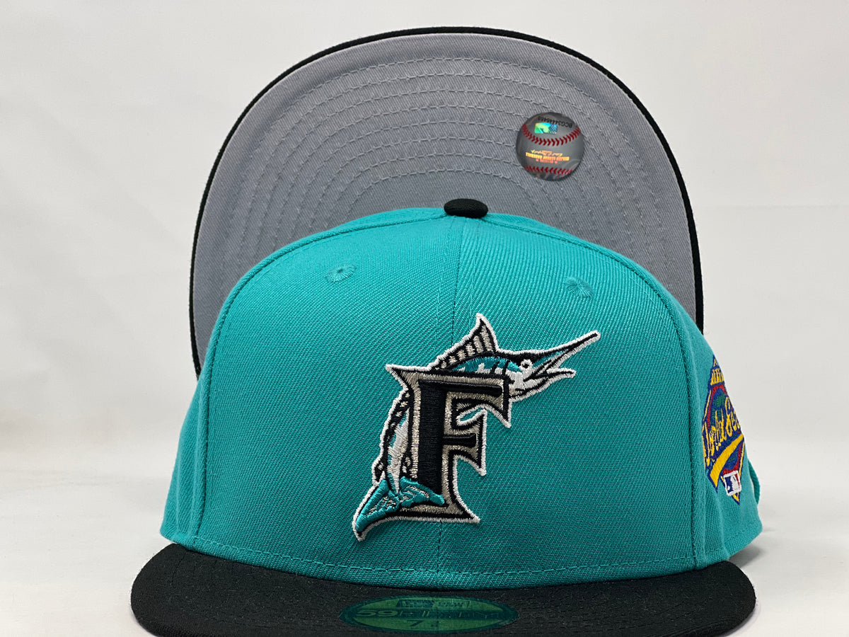FLORIDA MARLINS 1997 WORLD SERIES GRAY BRIM NEW ERA FITTED HAT Sports World 165
