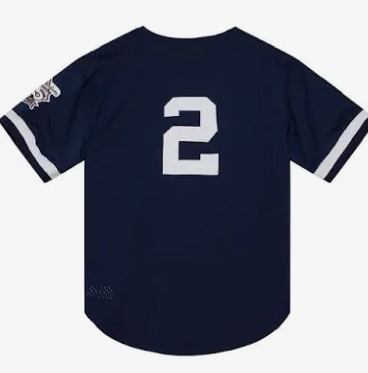 Authentic Derek Jeter New York Yankees 1998 BP Mitchell and Ness Jersey