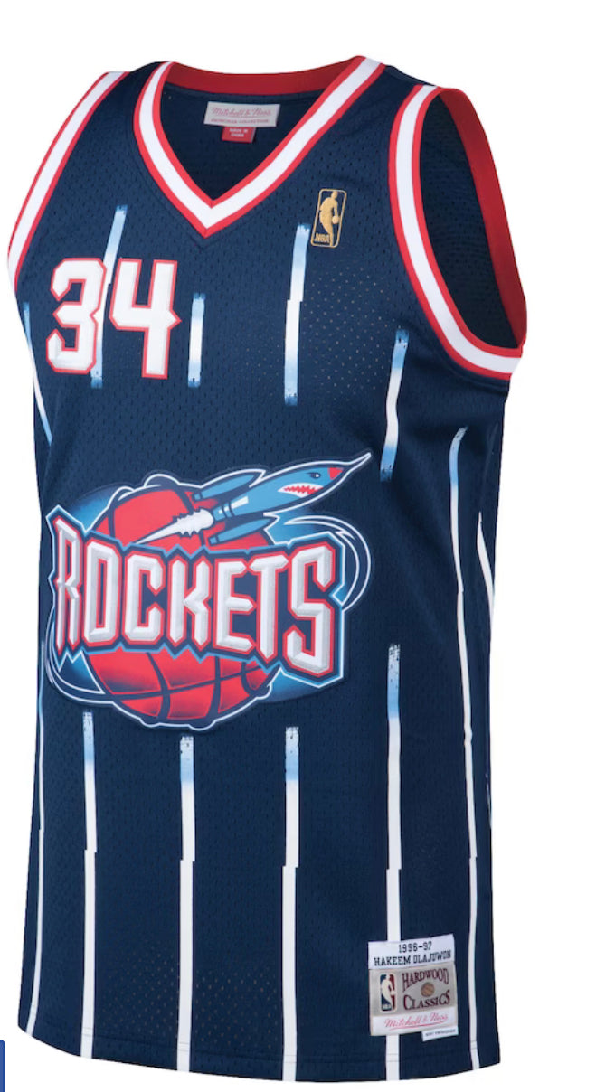 Houston Rockets Road 1996-97 Hakeem Olajuwon Swingman Jersey