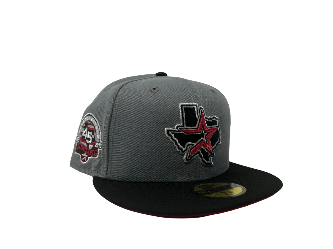 Houston Astros 45th Anniversary Red Brim New Era Fitted Hat