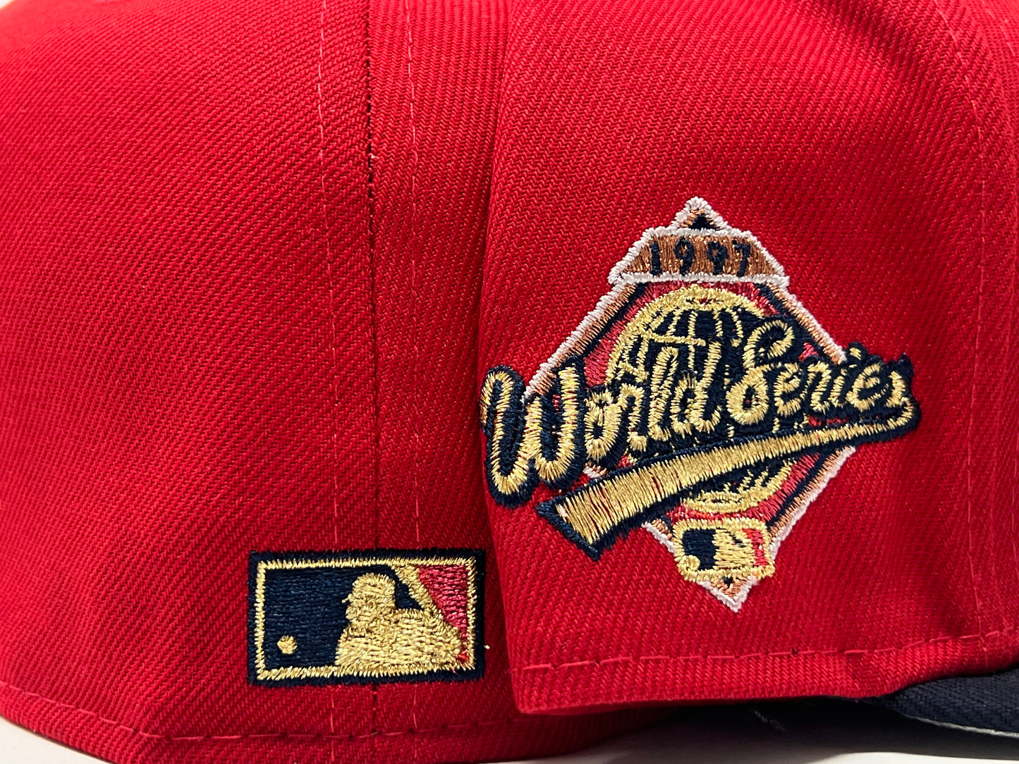 Florida Marlins 1997 World Series Red/ Navy Gray Brim New Era Fitted Hat