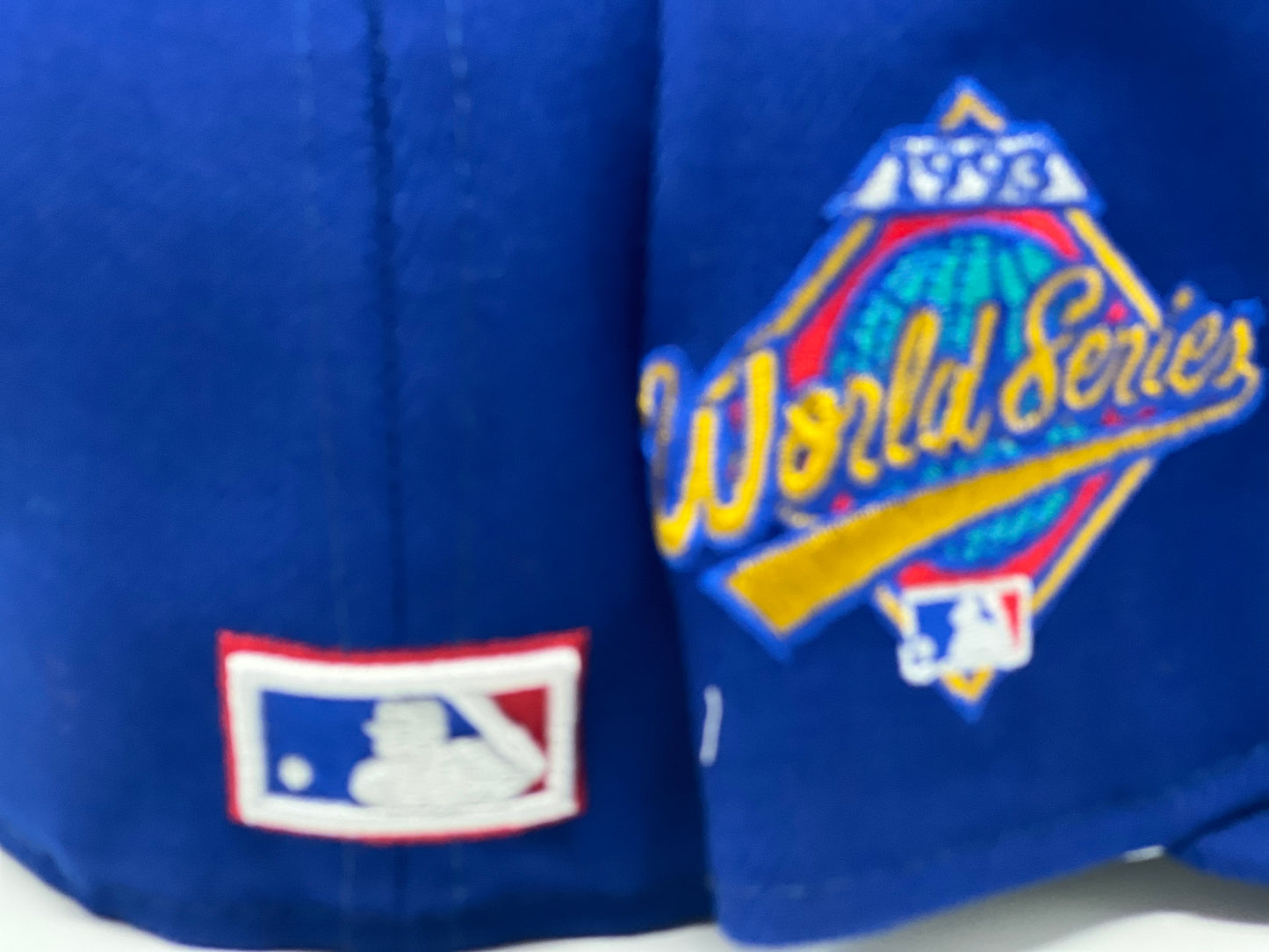 Toronto Blue Jays 1993 World Series Gray Brim Fitted Hat-Royal