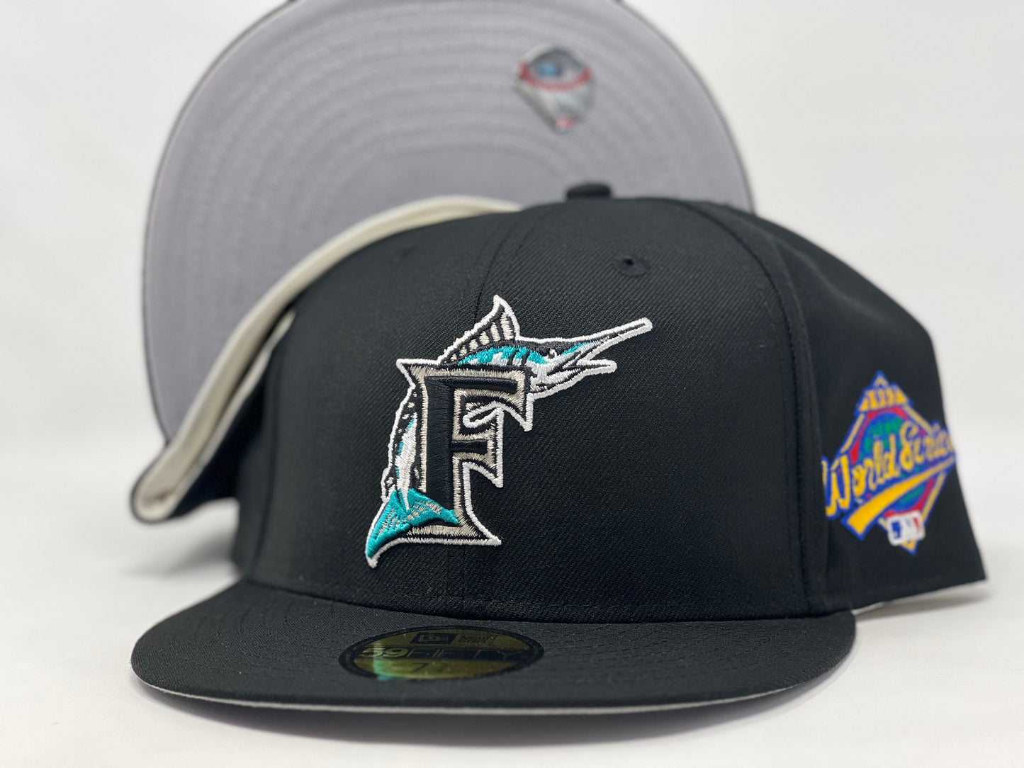 Florida Marlins 1997 world series Gray Brim new era fitted hat