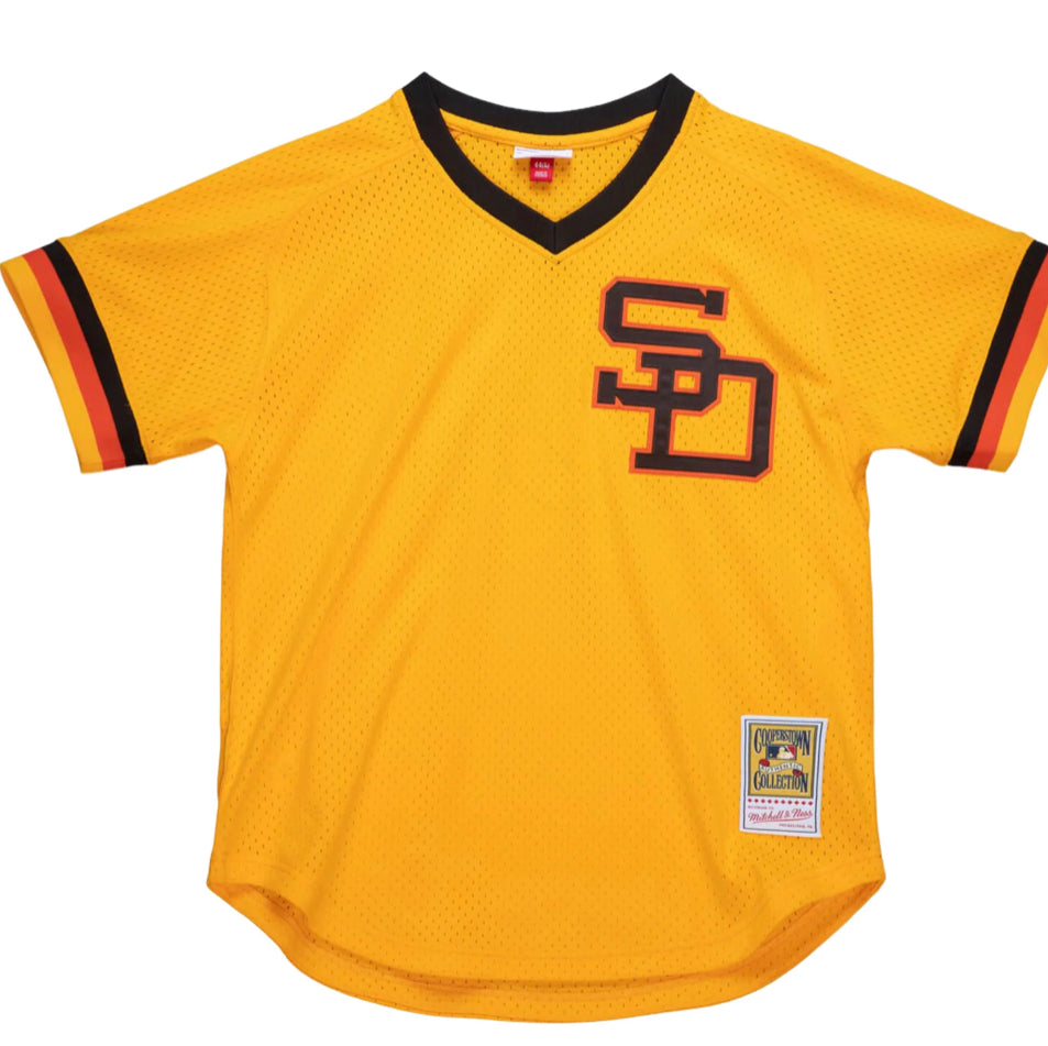 San Diego Padres 1980 BP Jersey Dave Winfield Mitchell & Ness batting –  Sports World 165