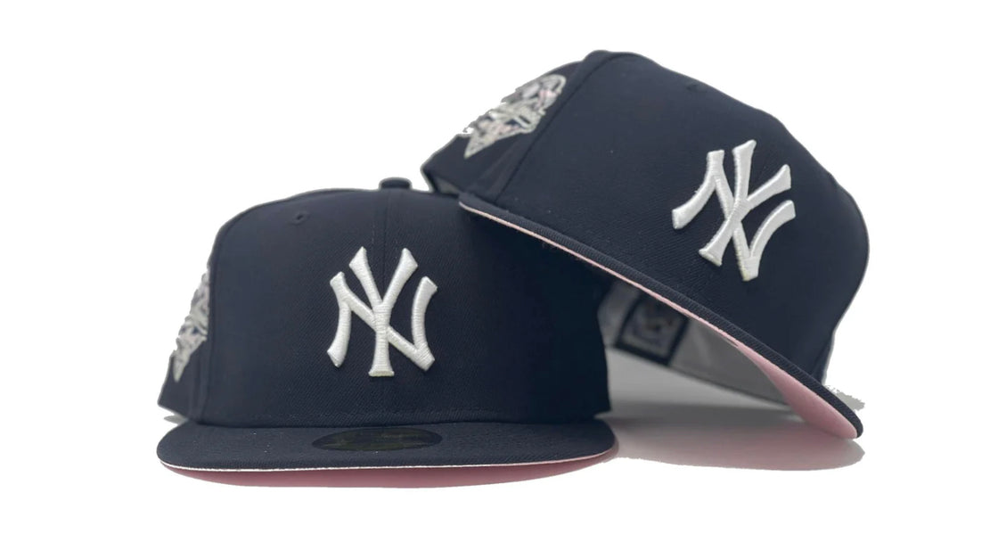 NEW YORK YANKEES 2000 WORLD SERIES PINK BRIM NEW ERA FITTED HAT