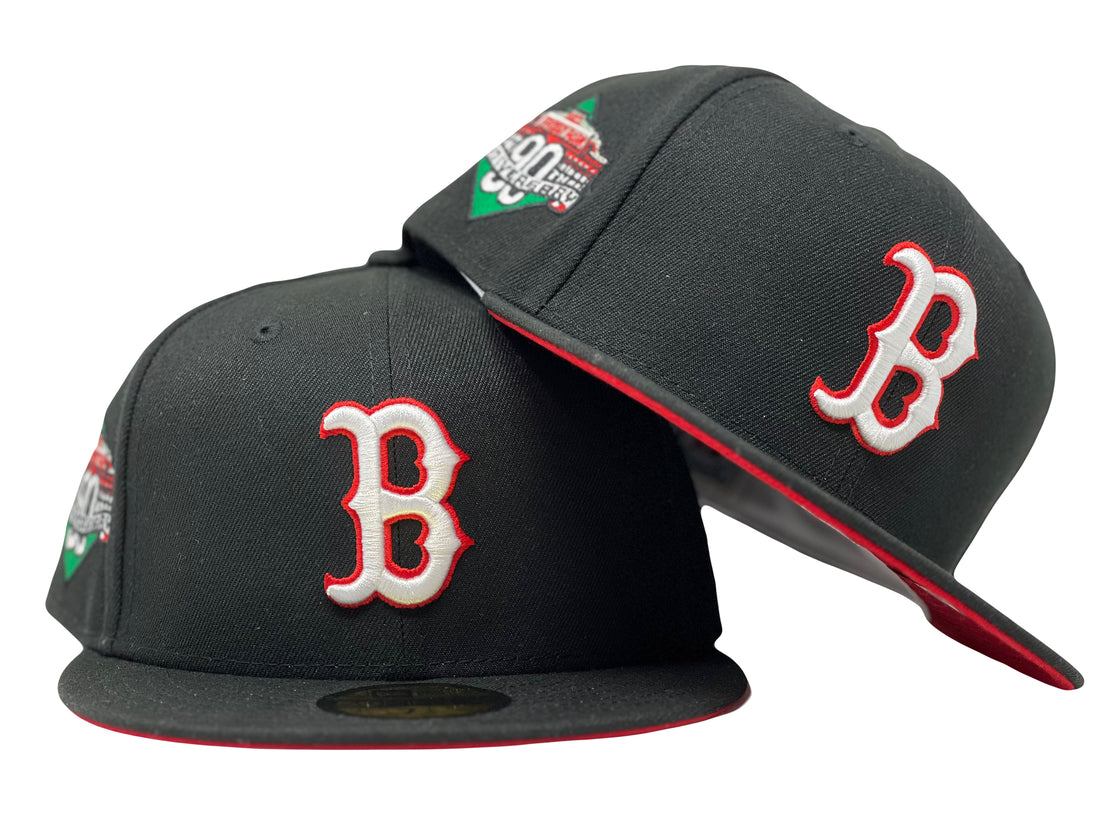 Boston Red Sox 90th Anniversary Fenway Park Red Brim 59Fifty New Era Fitted Hat