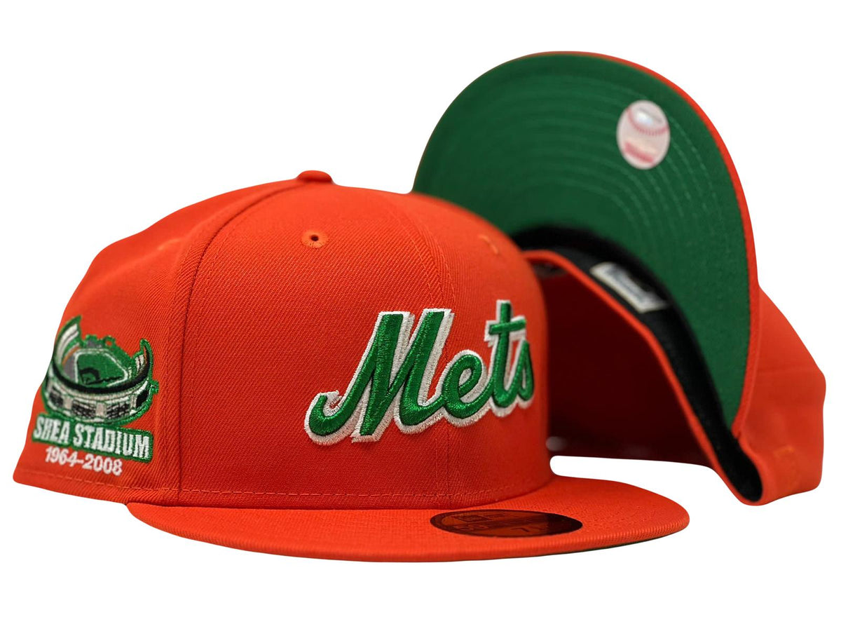 New York Mets Shea Stadium Green Brim New Era Fitted Hat