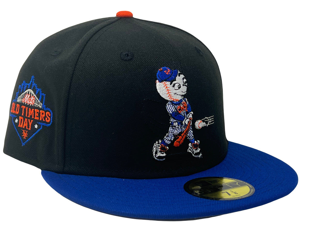 New York Mets Old Timers Day Patch New Era 59Fifty Fitted Hat (Blue Black Green  Under Brim) in 2023
